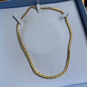 Swarovski CZ yellow necklace